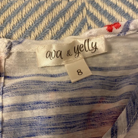 NWOT Kids' Embroidered Cold Shoulder Shift Dress Size 8 - Picture 6 of 8